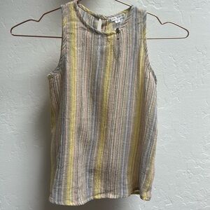 Louis Louise girls cotton tank top yellow pink purple 8